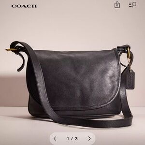 Coach Black Leather Crossbody Bag